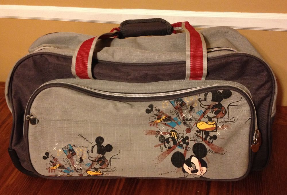 Mickey Mouse Disney Luggage Rolling Duffle Bag Weekend