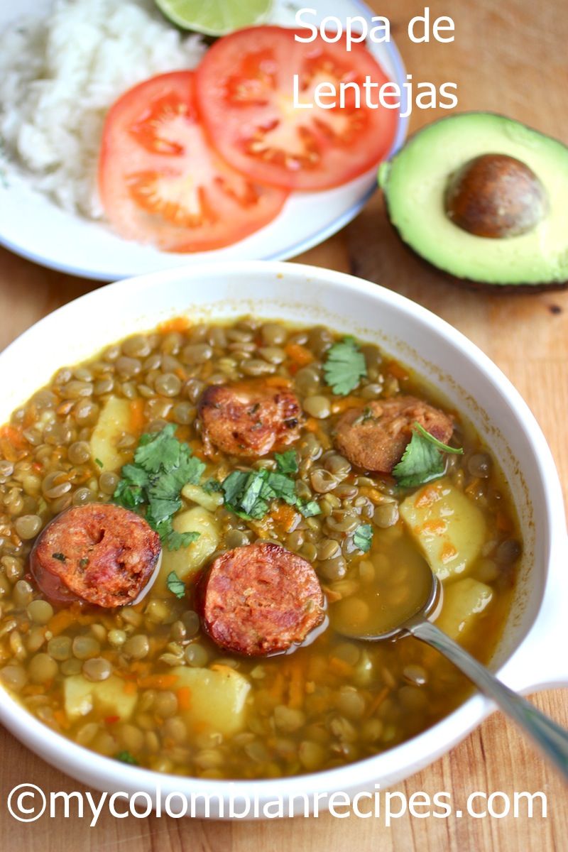 Unas calentitas lentejas con chorizo para este frío Unas calentitas lentejas con chorizo para este frío
