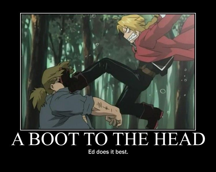 A Boot To The Head Anime Love Anime Fullmetal Alchemist