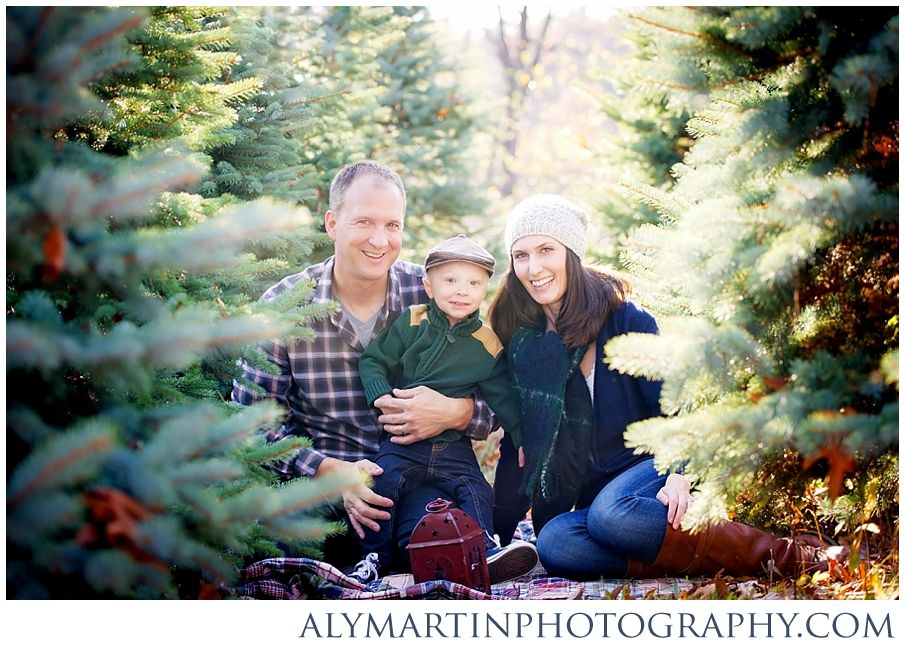 Fall family pictures at tree farm