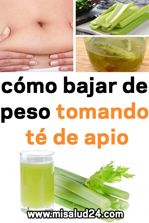 Como bajar de peso con el te de apio