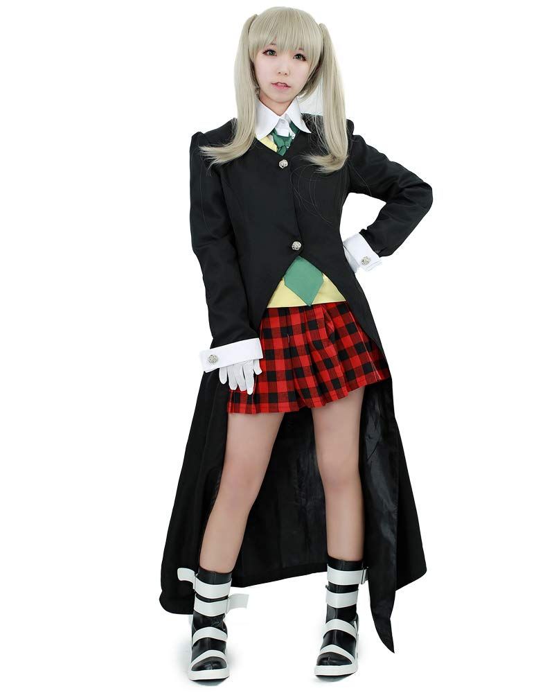 Miccostumes Women's Anime Cosplay Costume Overcoat with Tie and Gloves