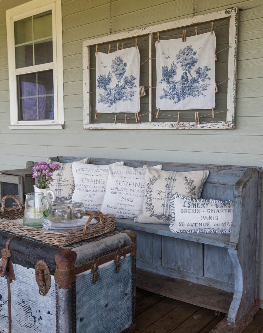 Our New Online Home Décor Cedar Hill Farmhouse Pinterest Decorating The Back Porch With Items From Our New Online Home Décor Cedar Hill Farmhouse Countryfrench Frenchcottage Cottage