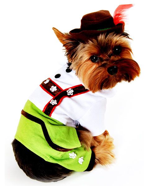 German Shepherd Schnauzer Lederhosen Dog Costume Pet Halloween