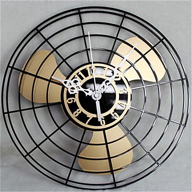 Wandklok ventilator een mooie klok, voor in de woonkamer in de stijl ... Mooie hangklok