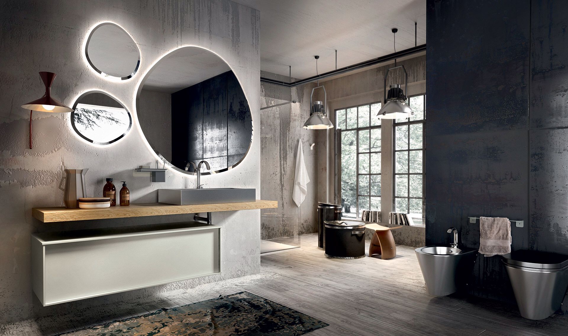 Pleasing Suspended Bathroom Vanity