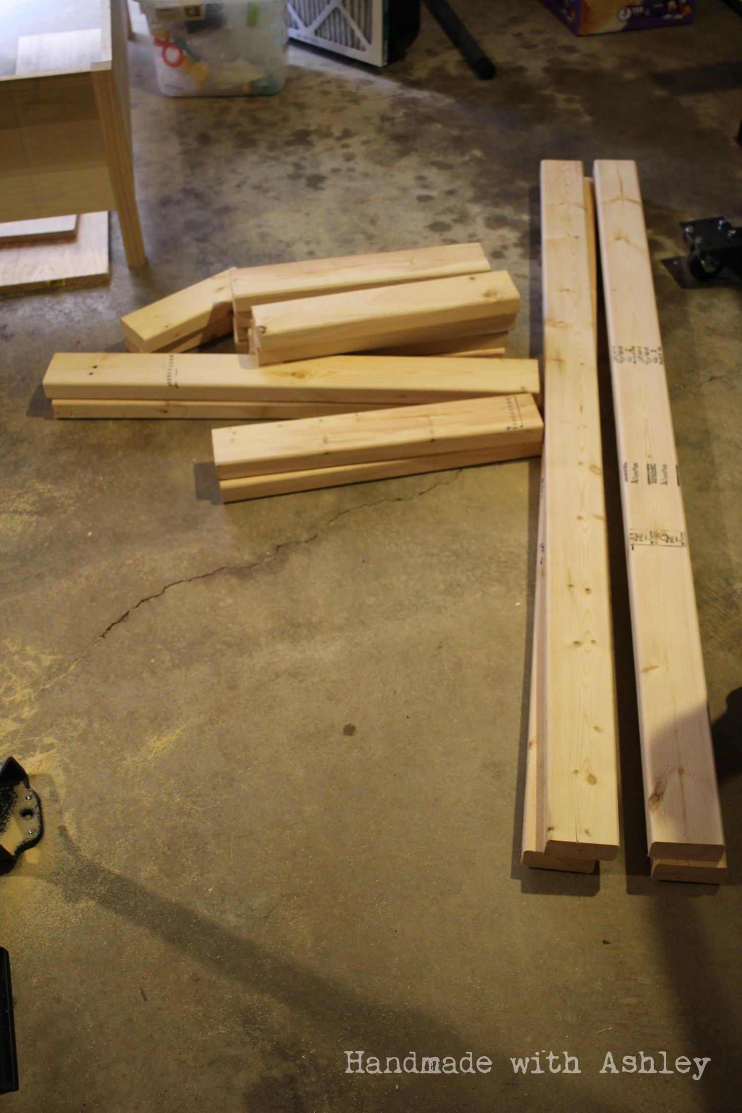 DIY Mobile Lumber Rack (Plans by Rogue Engineer) Handmade with Ashley