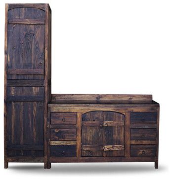 40 Amazing Rustic Bathroom Vanities Ideas Designs Home I Would Absolutely Love Something Like This In My Bathroom Old World Vanity From Reclaimed Barnwood With Linen Cabinet Rustic Vanities And