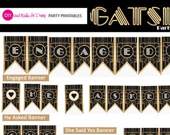 art deco banner