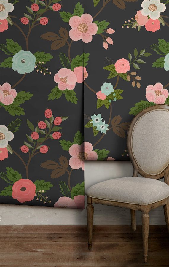 Before And After An Easy Low Risk Way To Go Bold And Big In A Small Bathroom Removable Wallpaper Bathroom Wallpaper Living Room Wallpaper Bathroom Walls