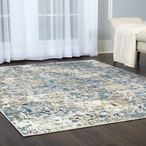 Heritage Cotton Blue Beige Area Rug Reviews Joss Main Area Rugs Rugs Rustic Bedroom Design