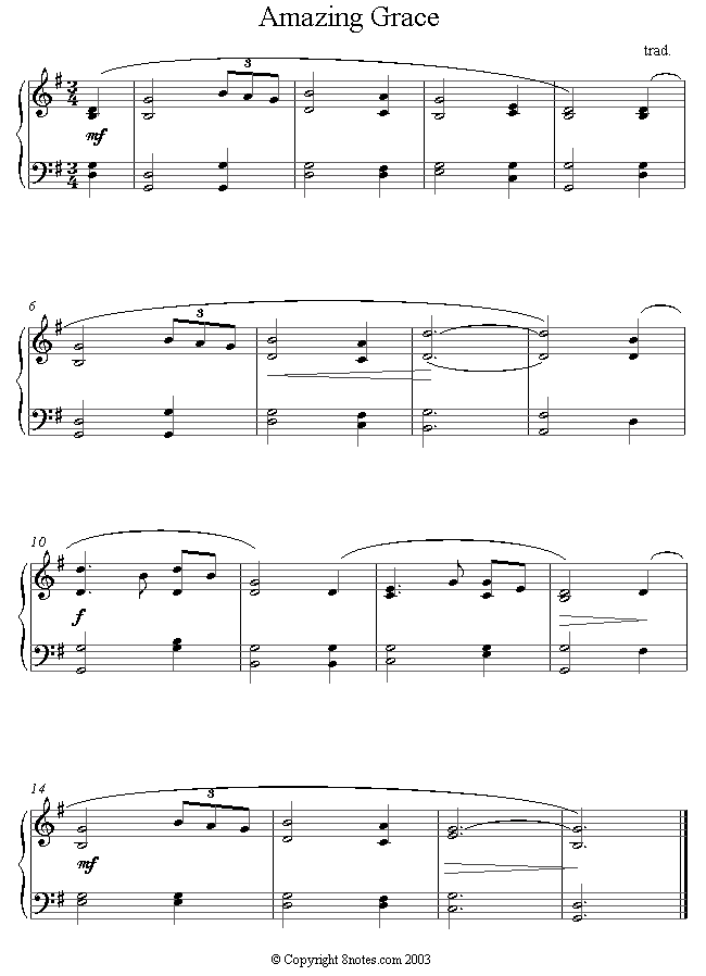 amazing grace sheet music for piano recipes to try pinterest amazing grace piano sheet music beginner