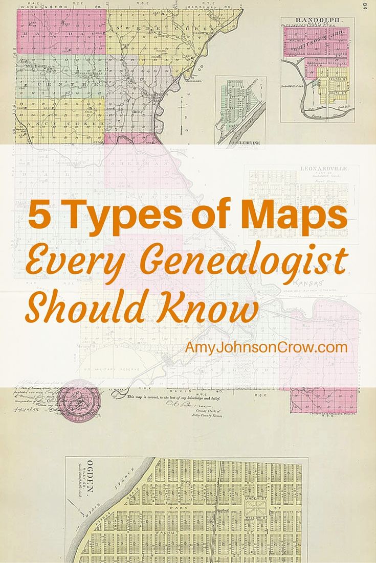 Maps can show more than just roads. Learn about 5 different types of maps that can help you with your genealogy research. Free Genealogy Sites, Genealogy Search, Genealogy Forms, Genealogy Chart, Genealogy Resources, Ancestry Genealogy, Genealogy Humor, Genealogy Records, Genealogy Games