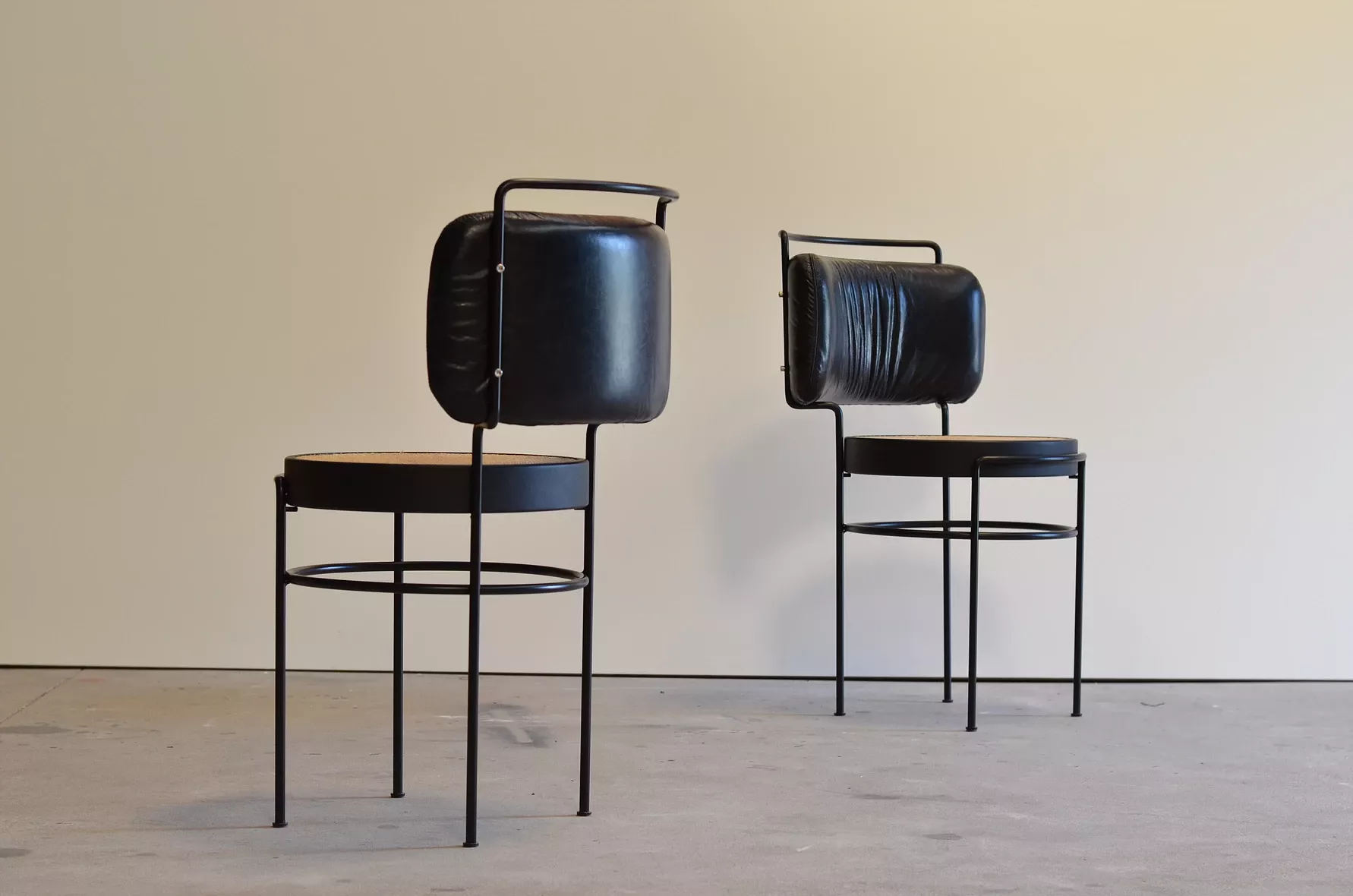 Appealing Leather And Chrome Dining Chairs
