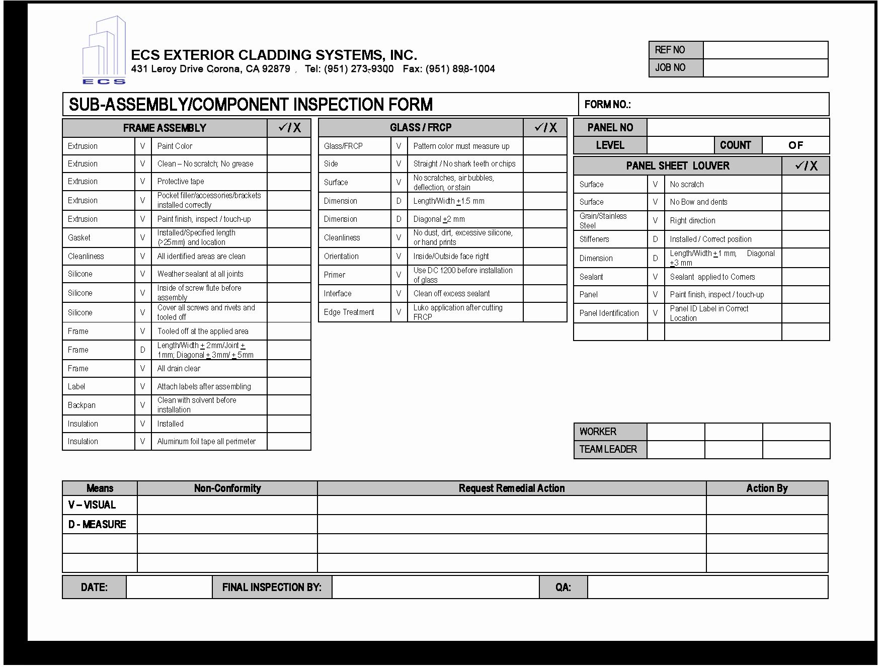 Quality Control form Template Beautiful 22 Of Quality Check Sheet