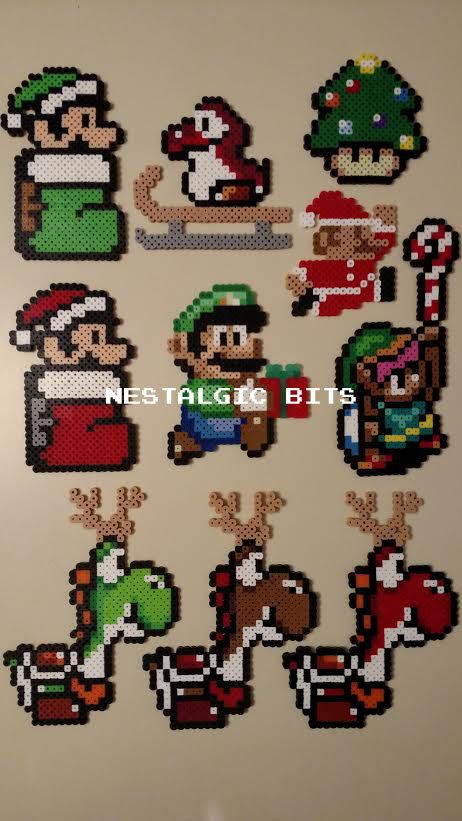 Liven up your Christmas tree with my custom Nintendo-themed ornaments! These spr...