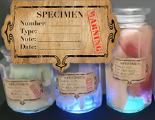 How to haunt your house specimen jar labels | Apple template, Jar labels, Bottle label design