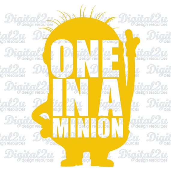 Download Minion SVG Silhouette Monogram Iron On Vinyl Shirt by ...