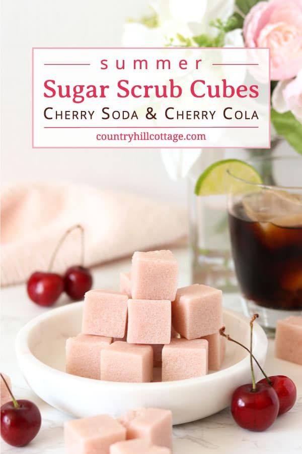 Download DIY Summer Sugar Scrub Cubes — Cherry Soda and Cherry Cola in 2020 | Summer sugar scrub, Diy ...