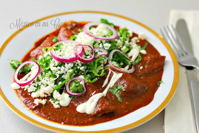 Receta de Enmoladas de Pollo | Recetas de Comida Mexicana