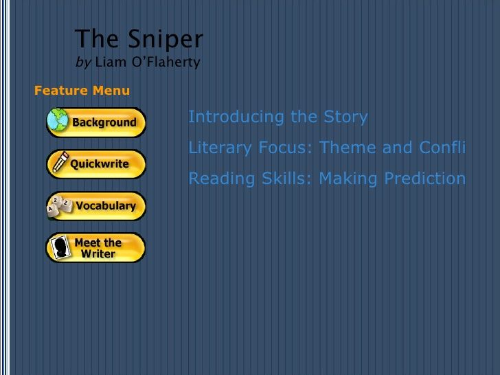 The Sniper By VR Burton Via Slideshare Teaching Short Stories Making the-sniper-by-vr-burton-via-slideshare-teaching-short-stories-making