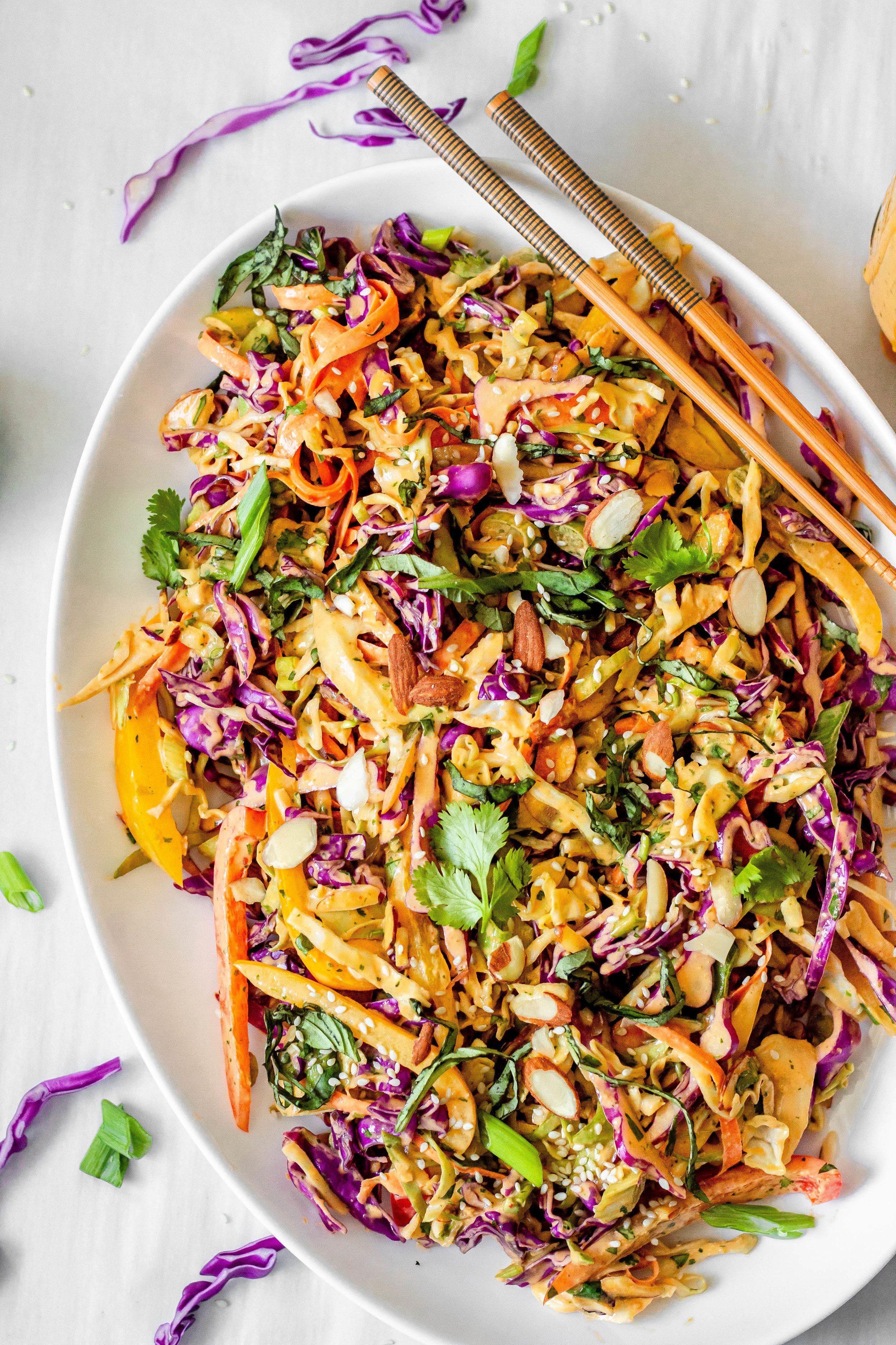 Thai Crunch Salad with Creamy Peanut Dressing All the Thai Crunch Salad with Creamy Peanut Dressing All the