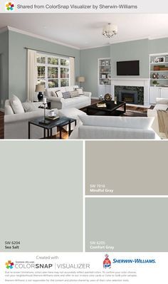 Some Of Our Go To Paint Color Choices Were Used Here Mindful Gray Some Of Our Go To Paint Color Choices Were Used Here Mindful Gray Sw 7016 Sea Salt 6204 Comfort Sw6205 Swcolorlove Gotocolor Colorsnap