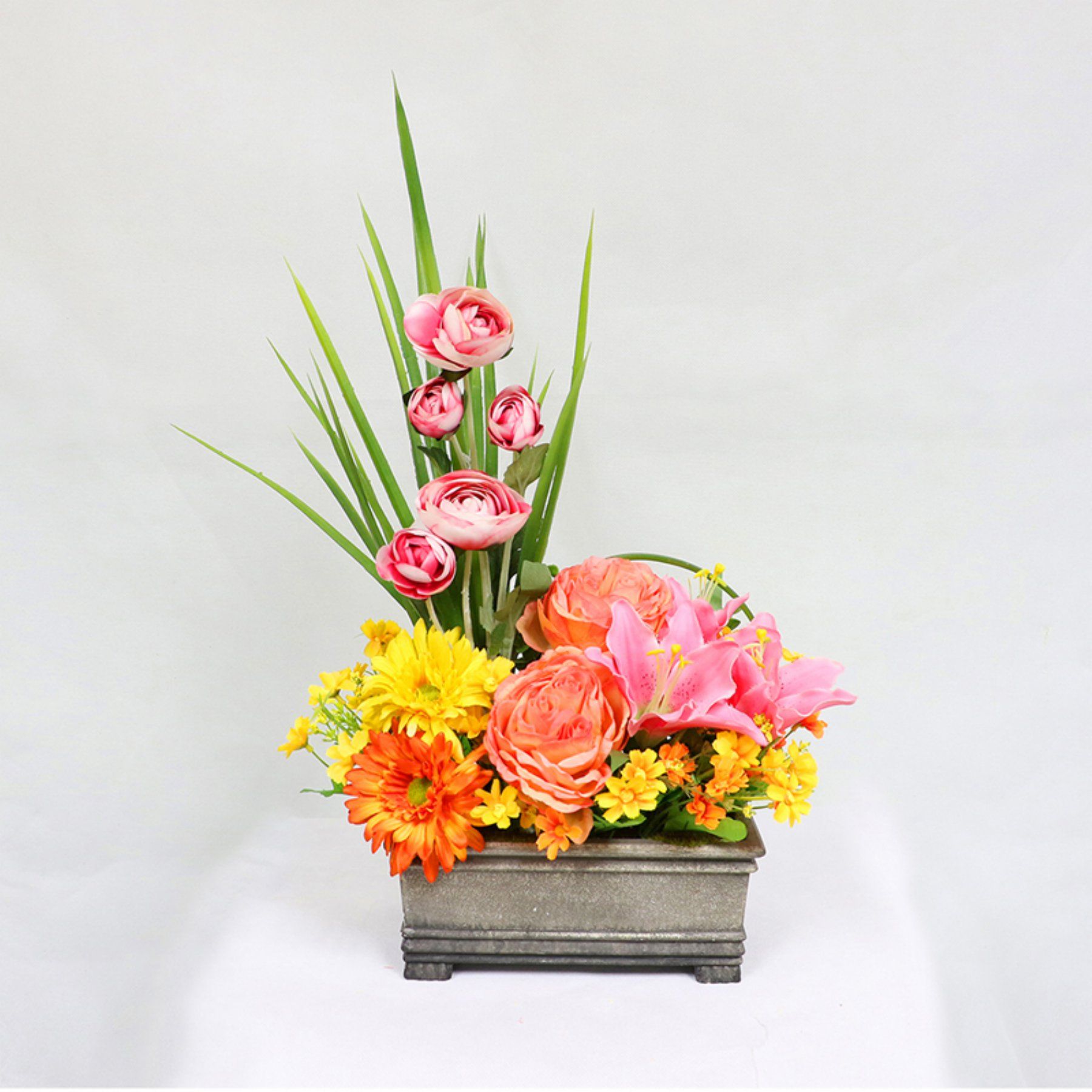 Puleo International Flower Arrangement With Planter 302 Tb816 Puleo International Flower Arrangement With Planter 302 Tb816