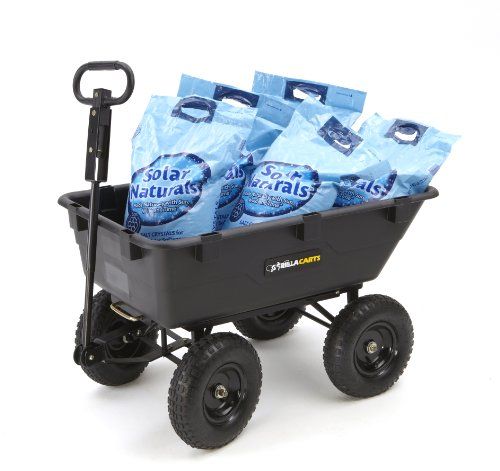 Amazon Com Gorilla Carts Steel Garden Cart With Removable Sides With A Capacity Of 400 Lb Green Patio Lawn Garden Garden Cart Garden Wagon Yard Cart