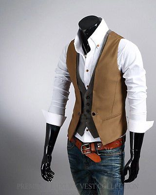 Herren V Neck Weste Clubwear Hochzeit Anzug Jacke Hemd Sakko Herren V Neck Weste Clubwear Hochzeit Anzug Jacke Hemd Sakko