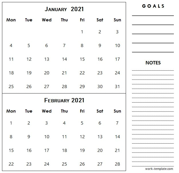 Pin On Calendar 2021 february 2021 calendar national
