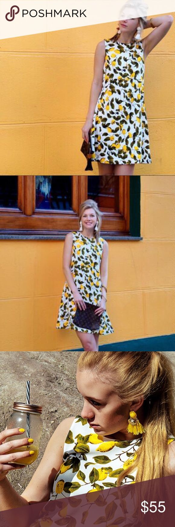 zara lemon dress