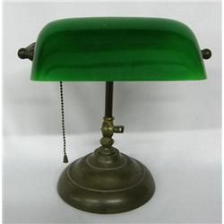 Vintage Green Glass Bankers Lamp | Bankers lamp, Vintage Vintage Green Glass Bankers Lamp | Bankers lamp, Vintage