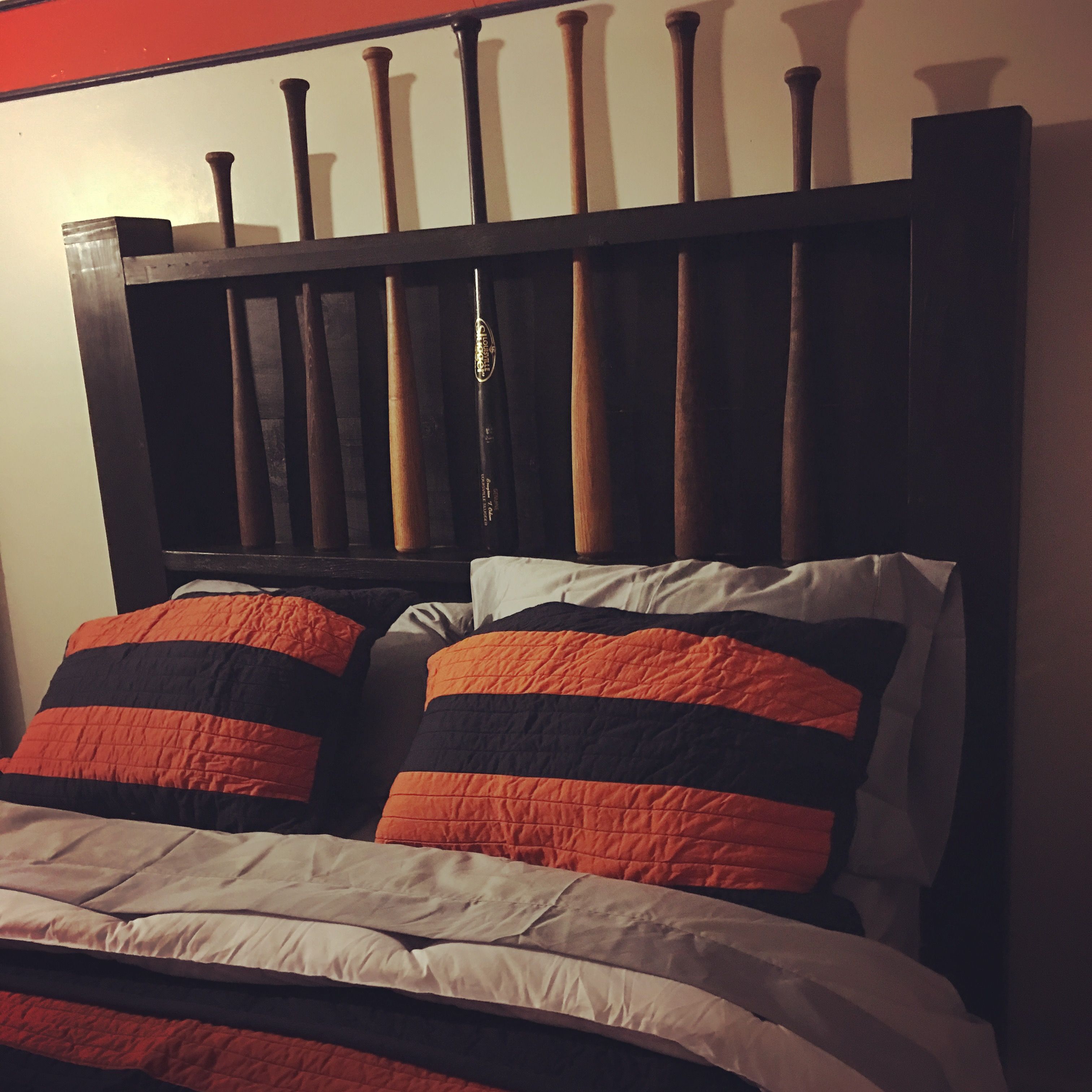 baseball bat headboard baseball bedroom pinterest baseball bat