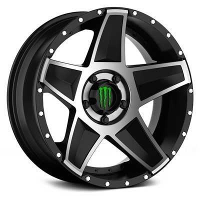 Custom Red And Black Rims Center With Red Accents And