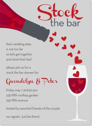 Wine Gl Invitations Themed Shower For My Adorable Stock The Bar Party Invite Looks Like Fun No Matter Occion