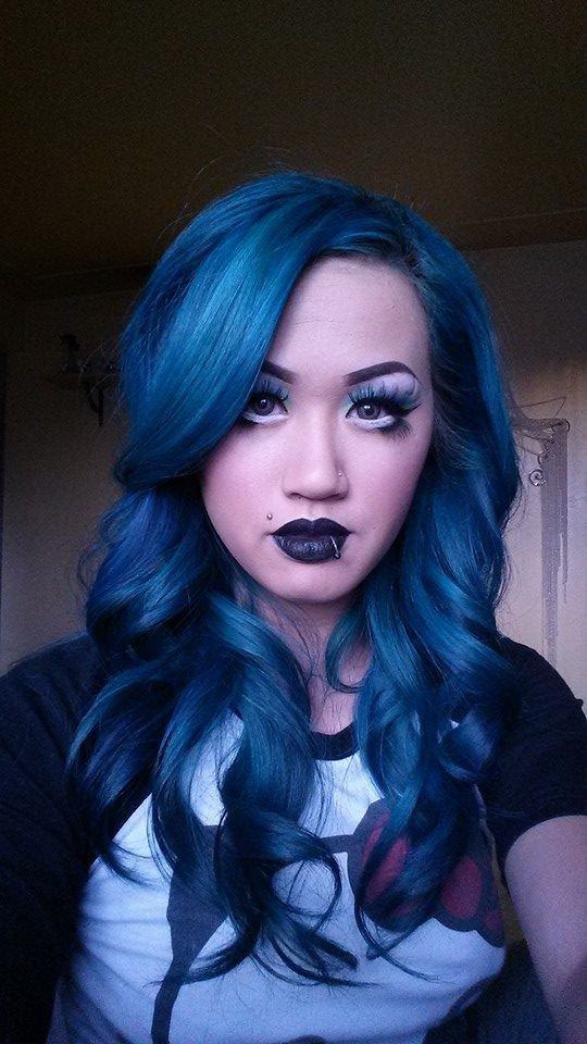 Manic Panic Atomic Turquoise On Dark Hair Find Your