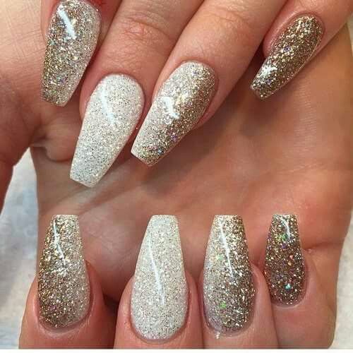 46 ideas de Dorado y plata | uñas acrílicas, uñas, disenos de unas