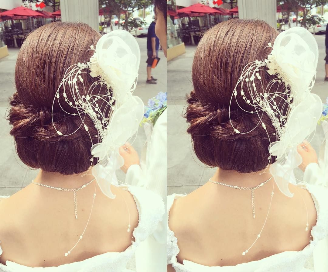 ギブソンタック の花嫁ヘア8選 Marry マリー ギブソンタック の花嫁ヘア8選 Marry マリー