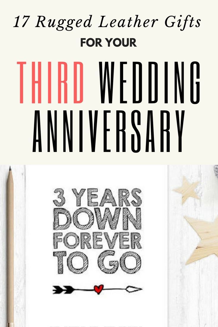 Modern third wedding anniversary gift