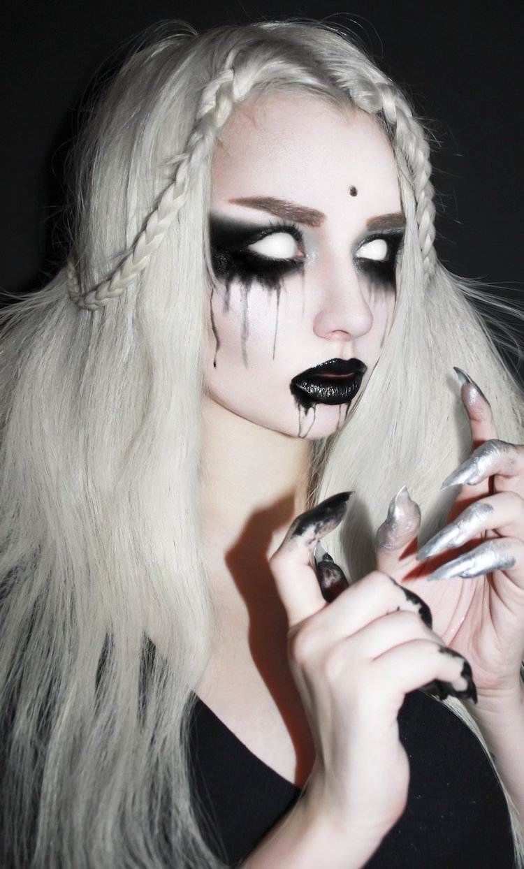 coiffure halloween femme