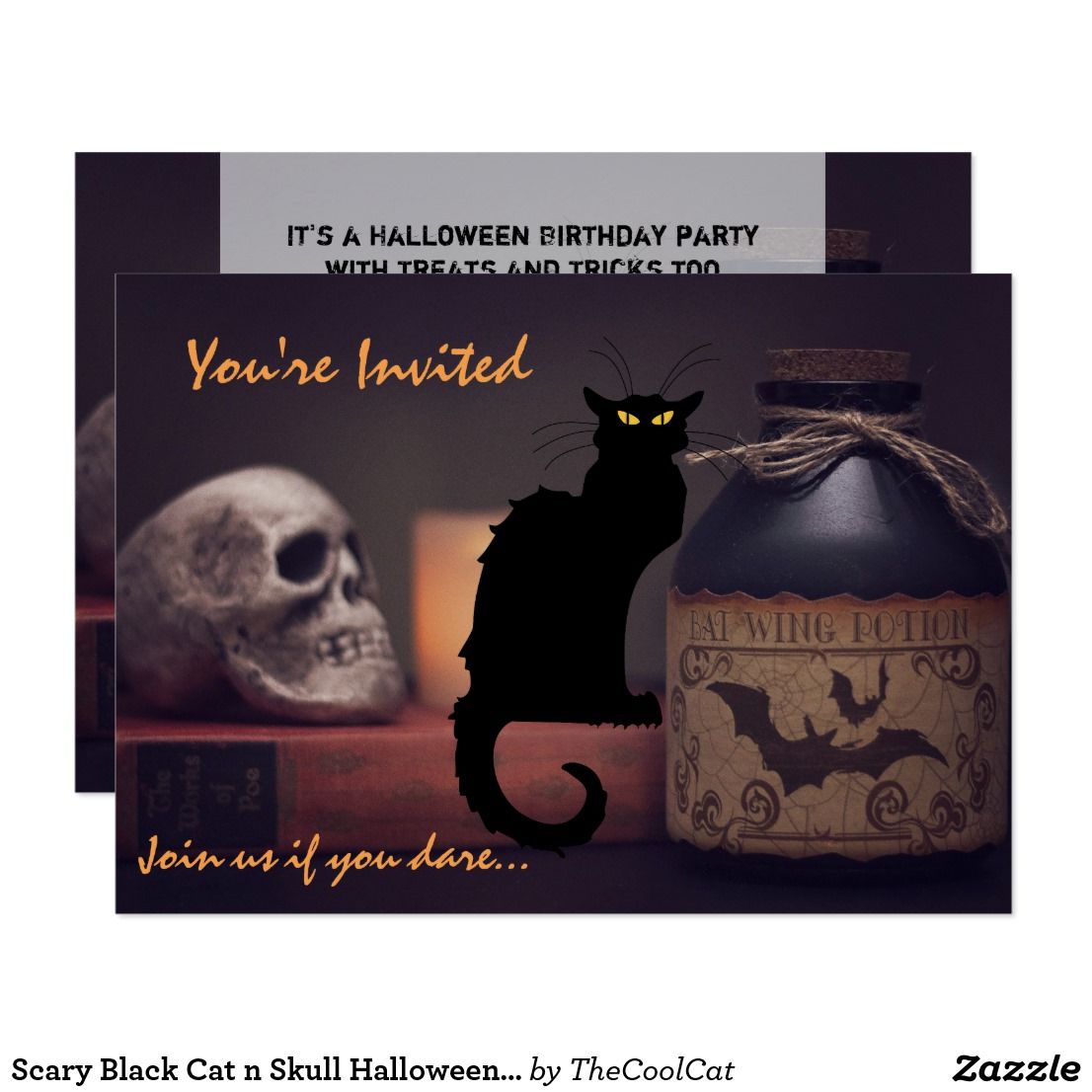 halloween birthday card