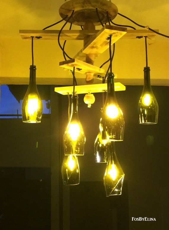 20 Bright Ideas DIY Wine & Beer Bottle Chandeliers Big DIY 20 Bright Ideas DIY Wine & Beer Bottle Chandeliers Big DIY