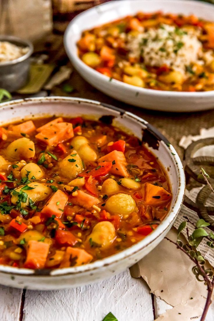 Spanish Butter Bean Sweet Potato Stew Spanish Butter Bean Sweet Potato Stew