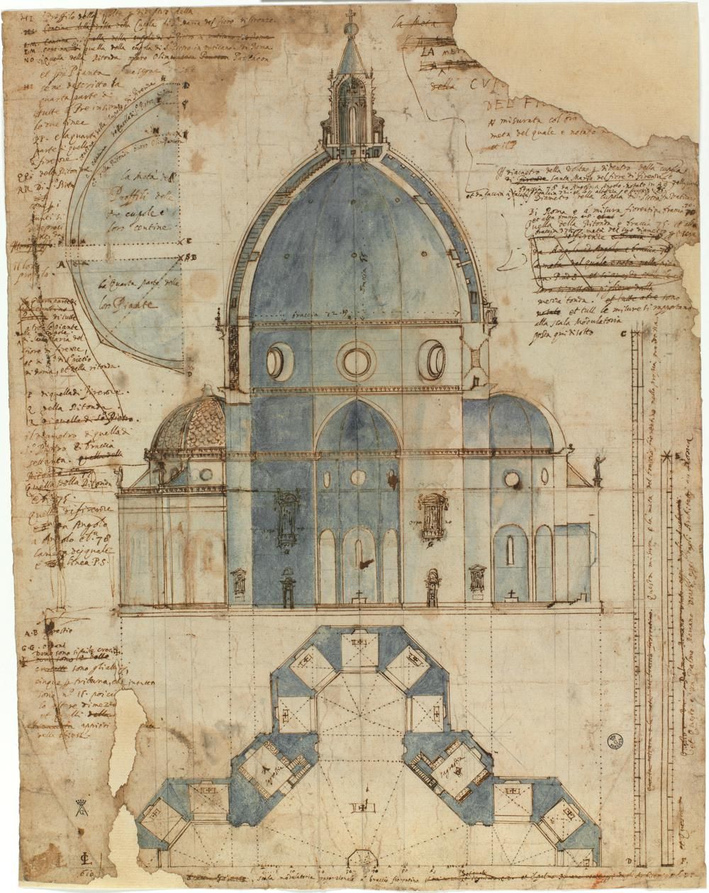 Cafe De Nuit Lodovico Cardi Detto Il Cigoli Cigoli Di San Miniato 1559 Roma 1613 Disegno De Architecture Drawing Renaissance Architecture Florence Dome