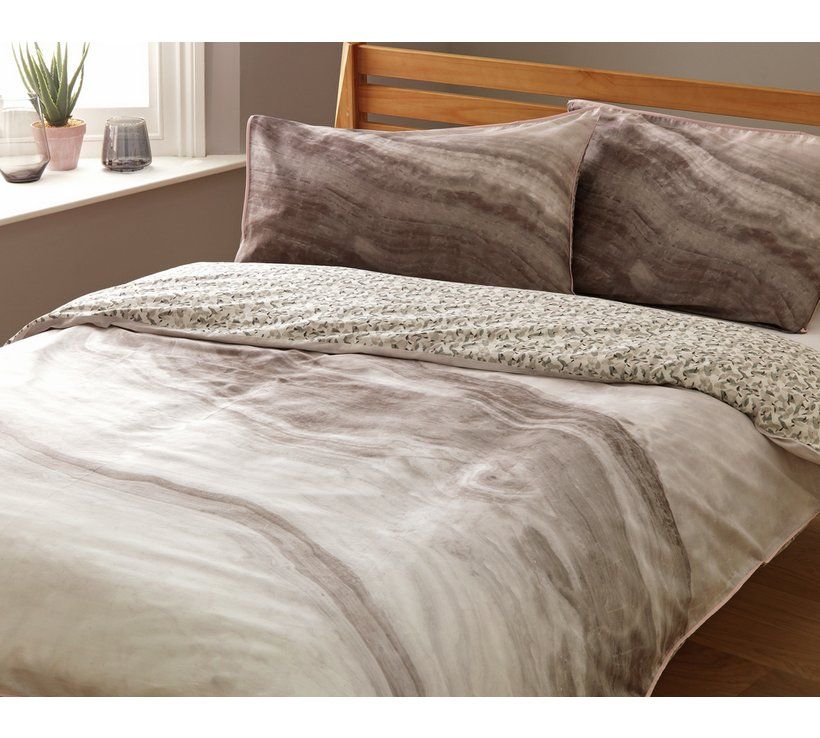 Buy Argos Home Grey Marble Bedding Set Double Duvet Cover Sets