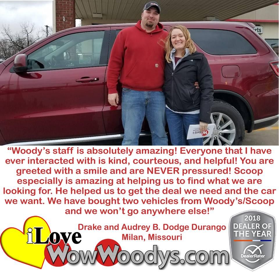 James and Tammy Woody from Marshall, Missouri purchased