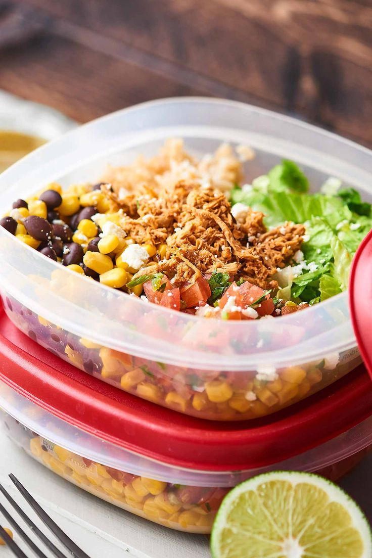 Chicken Burrito Bowl #crockpotmealprep