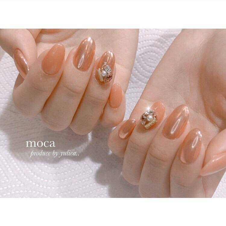 オレンジストーンネイル ネイルサロンmoca モカ 大阪 兵庫 奈良 ネイル ストーン ネイル ネイルデザイン オレンジストーンネイル ネイルサロンmoca モカ 大阪 兵庫 奈良 ネイル ストーン ネイル ネイルデザイン
