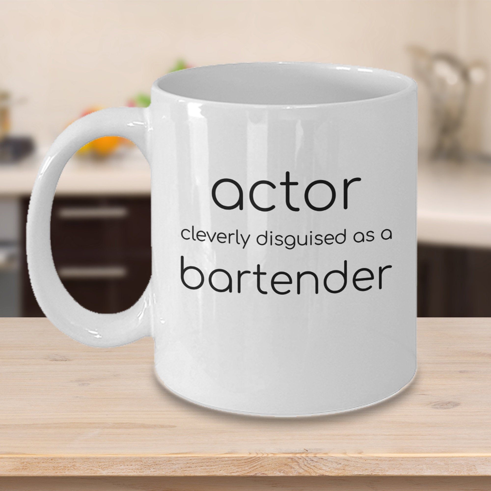 Aspiring Actor Coffee Mug Gift Disguised as Bartender